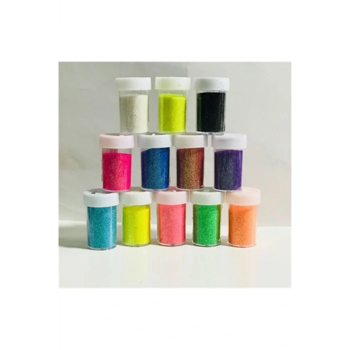 Genel Ürün Tuzluklu Neon Renk Toz Sim 12 Adet