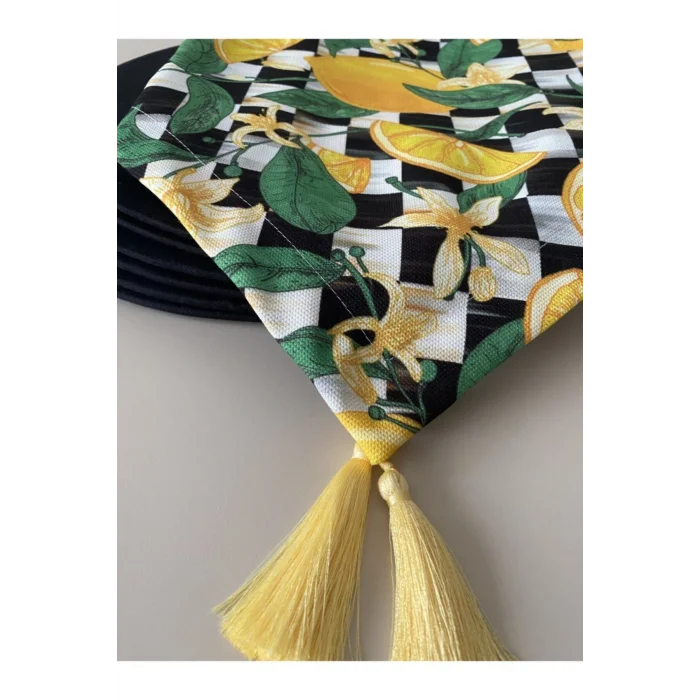 Genel Ürün Limon Desenli Runner