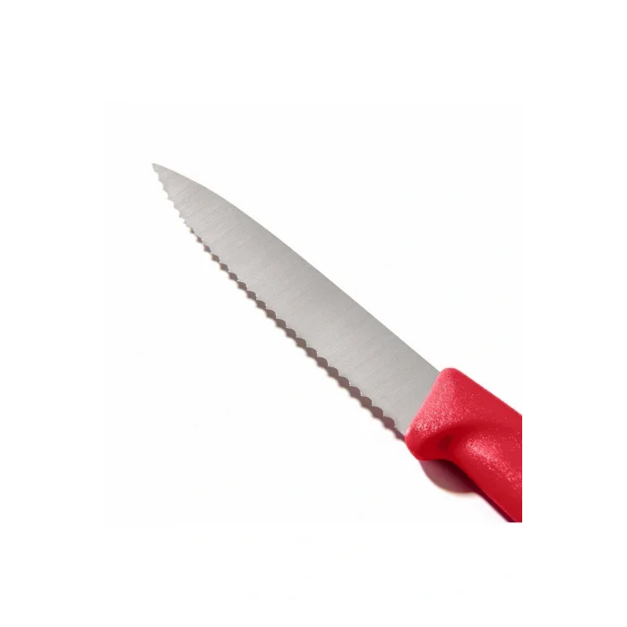 Genel Ürün 6.7631 Tırtıklı Soyma Bıçağı - Kırmızı/8 cm