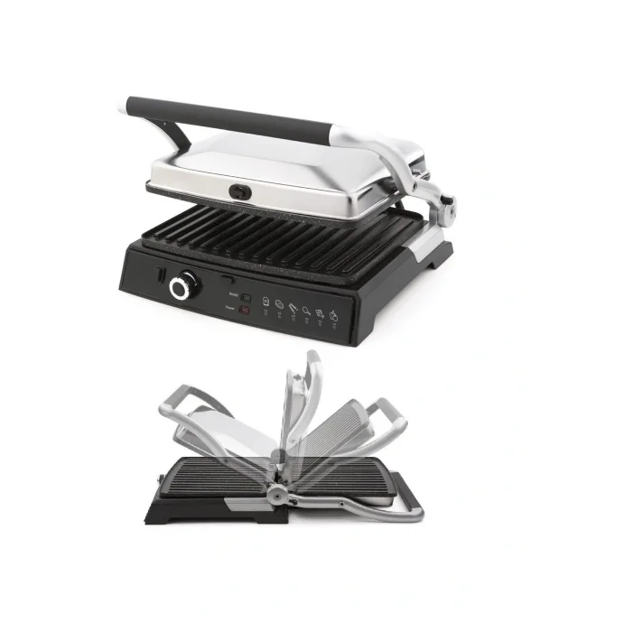 Genel Ürün K 462 Grillmaster Izgara Tost Makinesi Çift Plaka Kullanım 6+6 Dilim 2000w