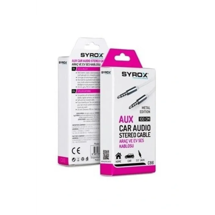 Genel Ürün Syx-c86 Aux Audio Ses Kablosu