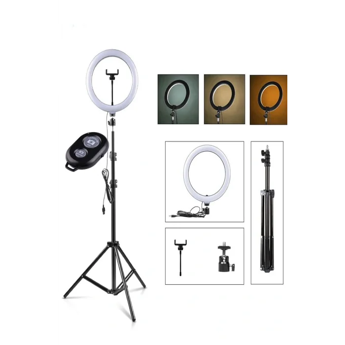 Genel Ürün 14 Inç Ring Light Led Işık Youtube,makyaj,kuaför Make Up Tripod