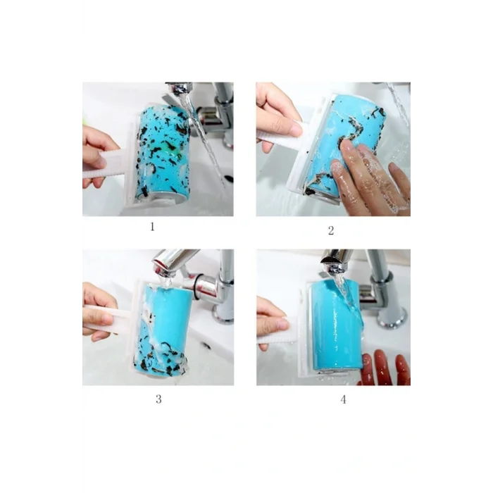 Yıkanabilir Pratik Tüy Ve Toz Toplama Rulosu Aparatı Halı Koltuk Tüy Toplama Kıyafet Tüy Toplama