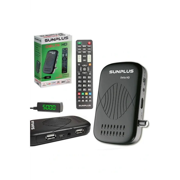 Genel Ürün UYDU ALICI MİNİ FULL HD WIFI YOUTUBE UCAST SUNPLUS DELTA HD (IKS HEDİYE+SÜRESİZ IPTV)