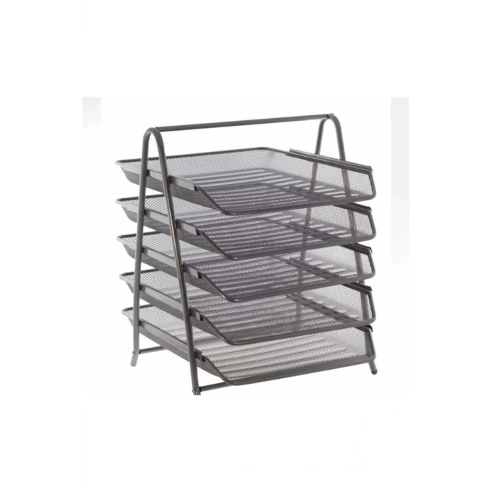 Genel Ürün 9185 Perforajlı Evrak Rafı 5li Siyah