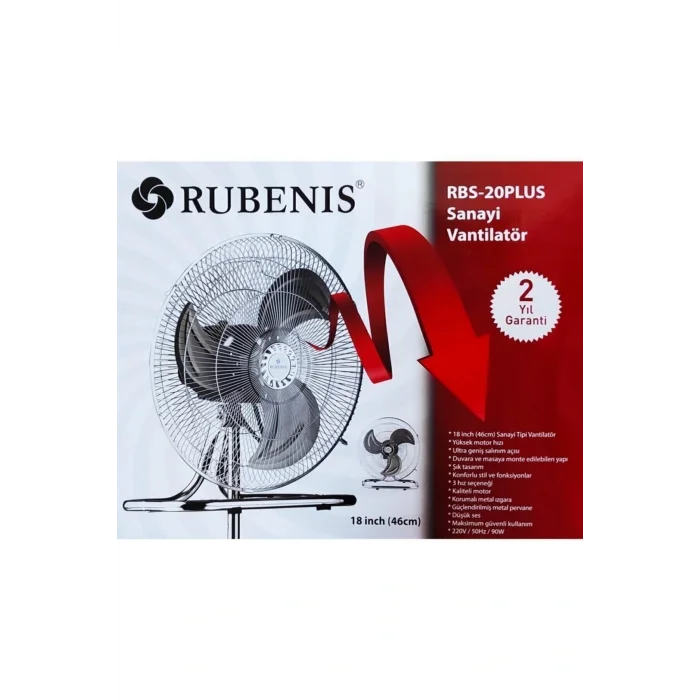 Genel Ürün Rbs20 Elite Sanayi Vantilatörü