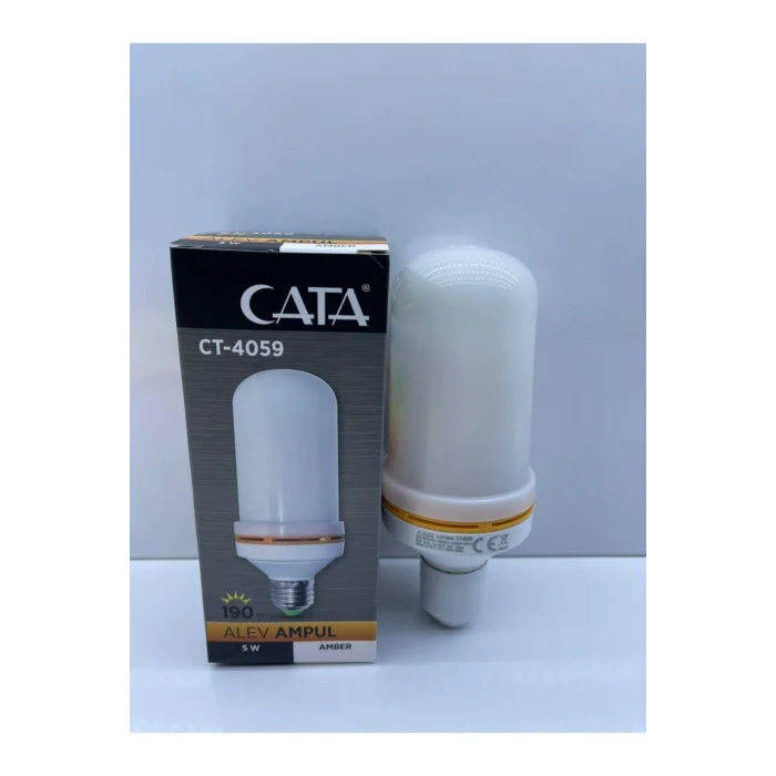 Genel Ürün Alev Ampul 5w Alevli Amber Renk Ct-4059