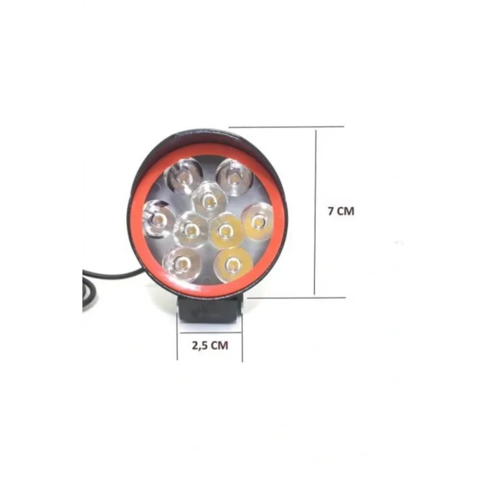 Genel Ürün Motosiklet 9 Ledli Sis Modlu 12v Led Far 1 adet