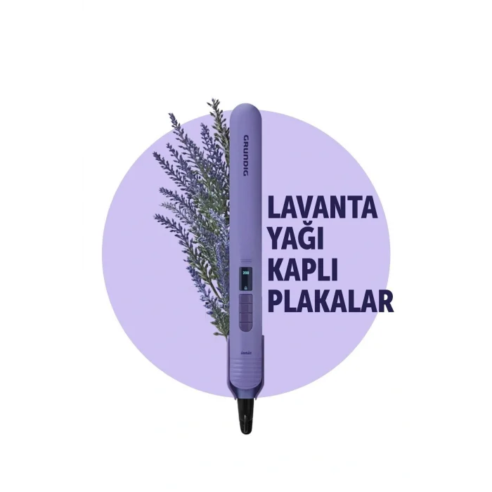 Genel Ürün HS 7032 Botanika Lavanta Yağı Kaplı Plakalı İyonik Saç Düzleştirici