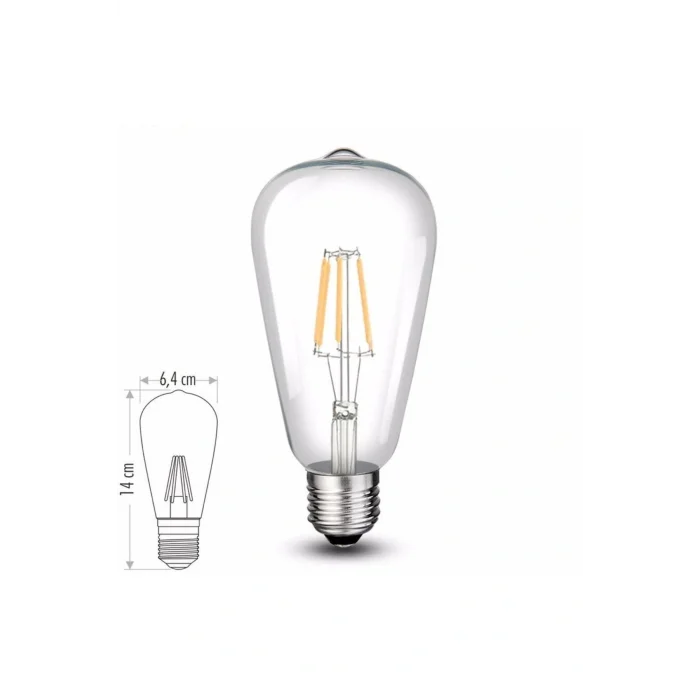 Genel Ürün 8 Watt Filamanet Led Ampul Ct-4353 6400 K (beyaz Işık)