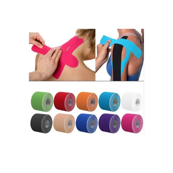 Genel Ürün Kınesıo Tape Ağrı Bandı 5cm X 5 Mtr - Sarı