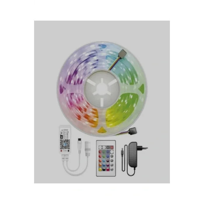 Genel Ürün Akıllı Şerit Led Set (5 METRE KUMANDA TRAFO)ct-4030
