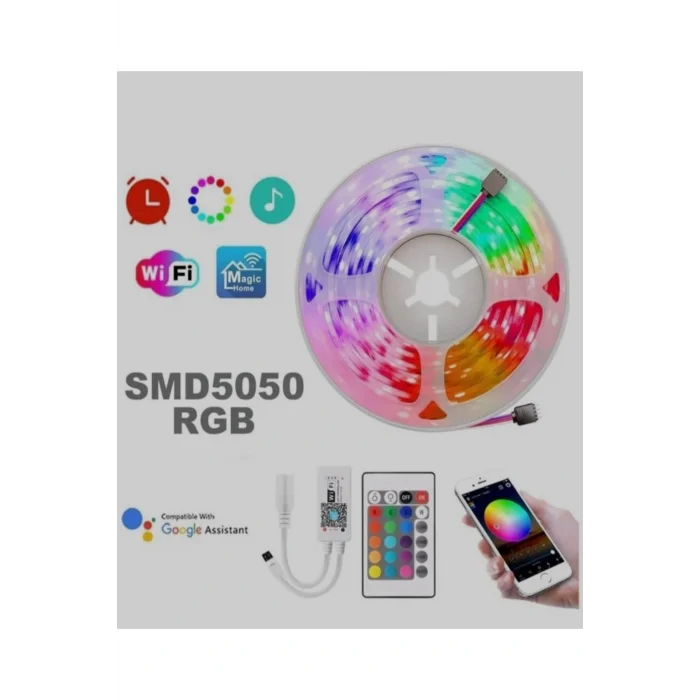 Genel Ürün Akıllı Şerit Led Set (5 METRE KUMANDA TRAFO)ct-4030