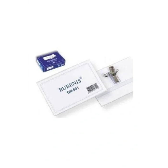 Genel Ürün Rubenıs Şeffaf Yaka Kartı 50 Li Qn-001