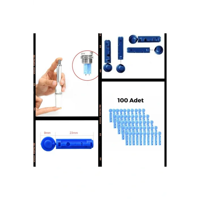 Hacamat Seti Hacamat Kalem Iğnesi - Lanset 100 Adet ( Sadece Iğne/lanset Içerir )