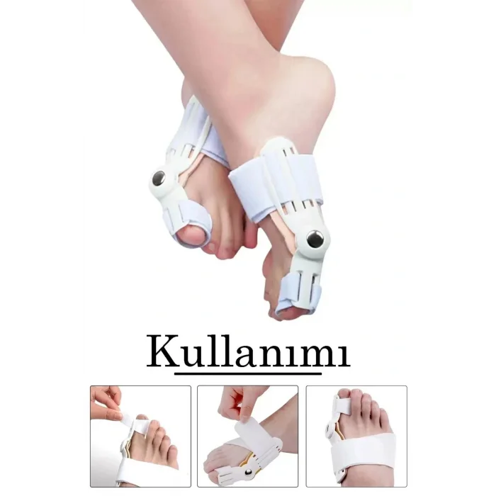 Genel Ürün 2li Atel Ayak Parmak Başparmak Düzeltici Kemik Çıkığı Düzleştirici Taraklı Ayaklar Için Aparat