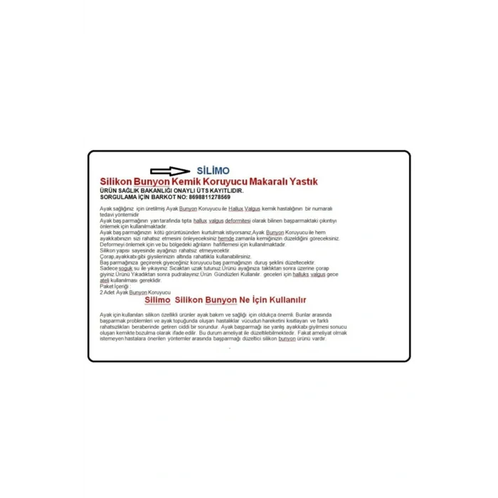 Genel Ürün Halluks Valgus Gece Ateli Paşparmak Ayırgaç