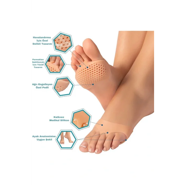 Genel Ürün Ayak Altı Ağrısı (Tarak Kemiği), Nasır ve Yara Önleyici Silikon Metatarsal Ped