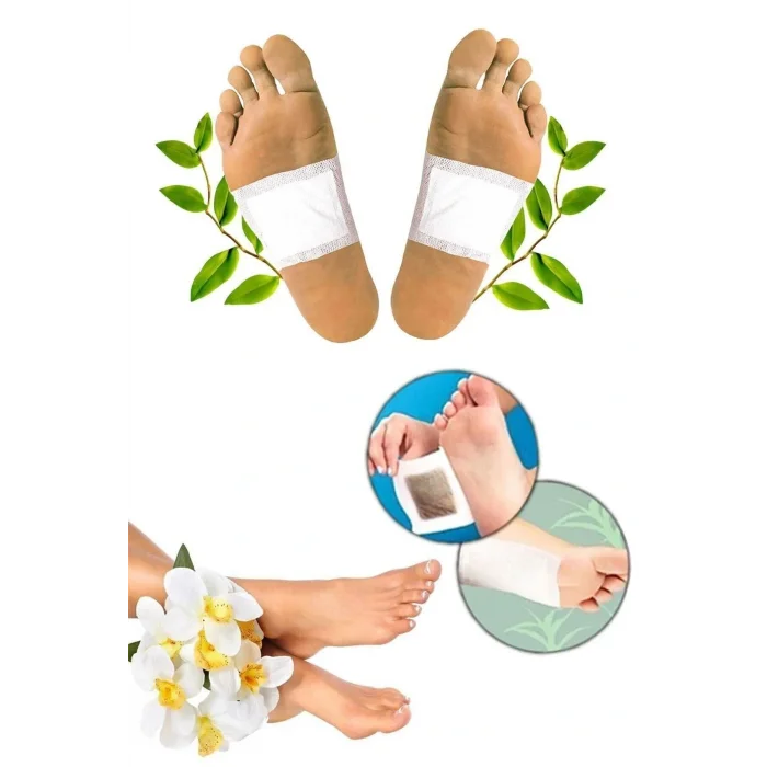 Genel Ürün 20 Adet Bambu Özlü Detox Ayak Bandı Rahatlatıcı Özellikli Detoks Bandı Toksin Atıcı Kinok
