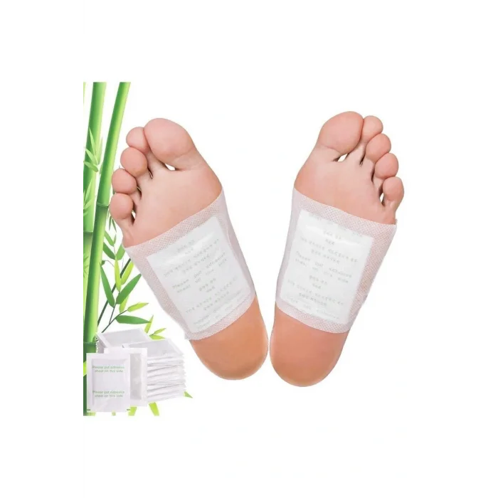 Genel Ürün 20 Adet Bambu Özlü Detox Ayak Bandı Rahatlatıcı Özellikli Detoks Bandı Toksin Atıcı Kinok