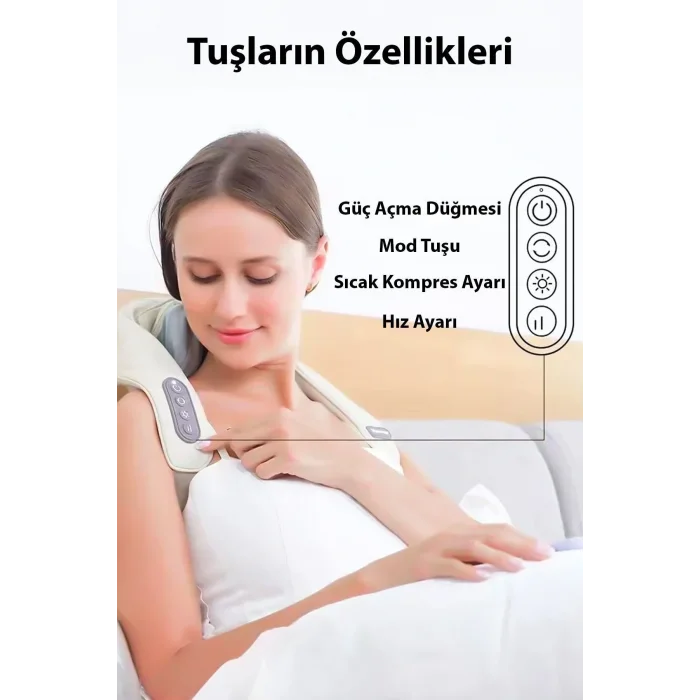 Genel Ürün İnsan Eli Hissi Veren Şarjlı Masaj Aleti – Ovmalı, Boyun, Sırt Ve Bacak Masaj Cihazı