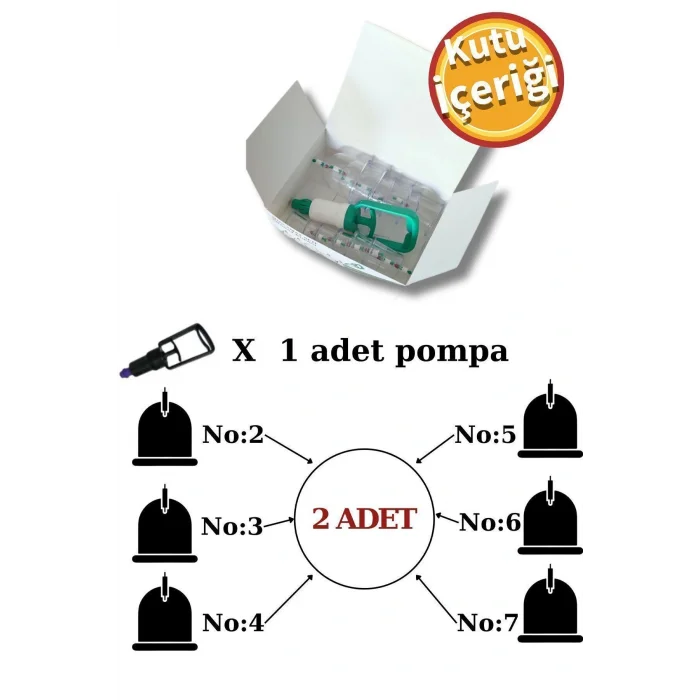 Hacamat Seti 12 Parça Hacamat Kupa Çekme Seti - Vakumlu Masaj Aleti Seti