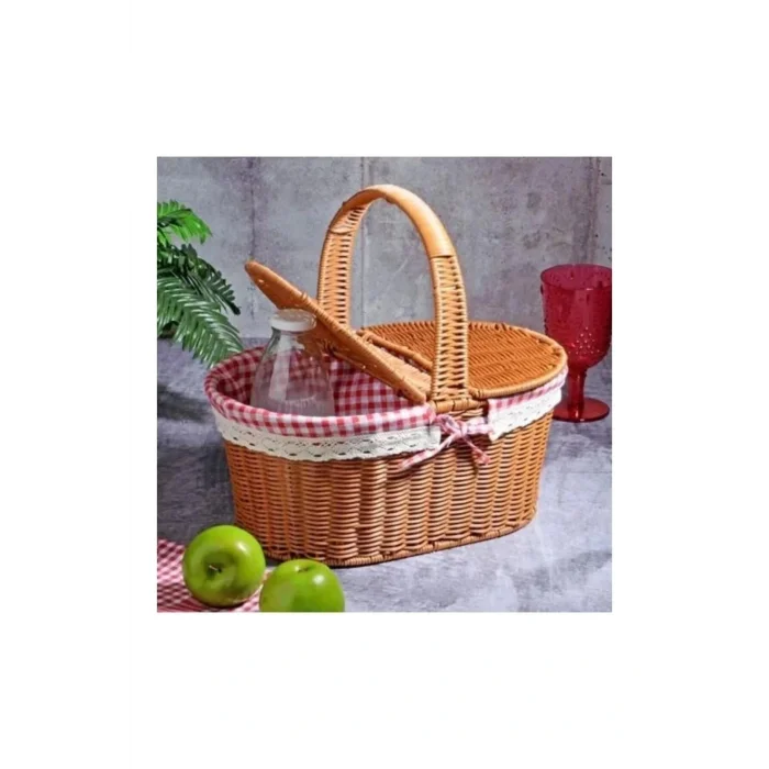 Genel Ürün Spt134 Hasır Oval Piknik Sepeti