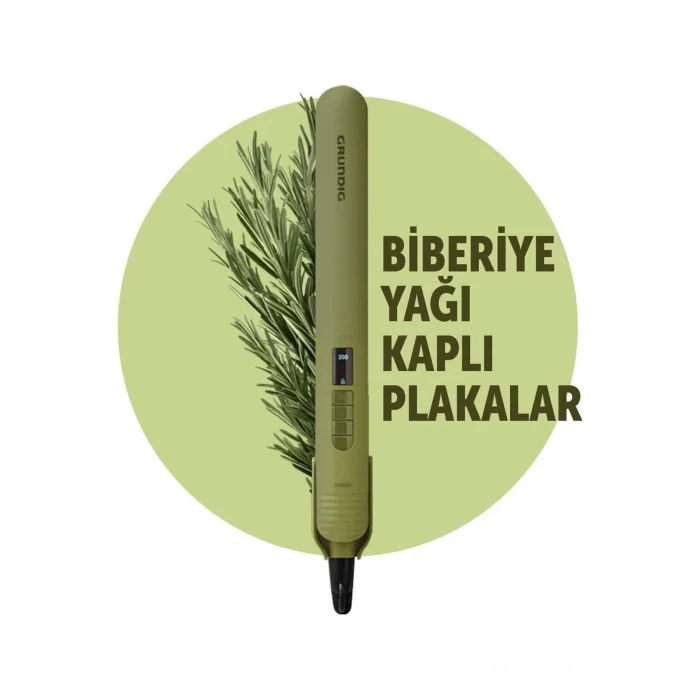 Genel Ürün HS 7031 Botanika Saç Düzleştirici, Biberiye Yağı Kaplı Plaka