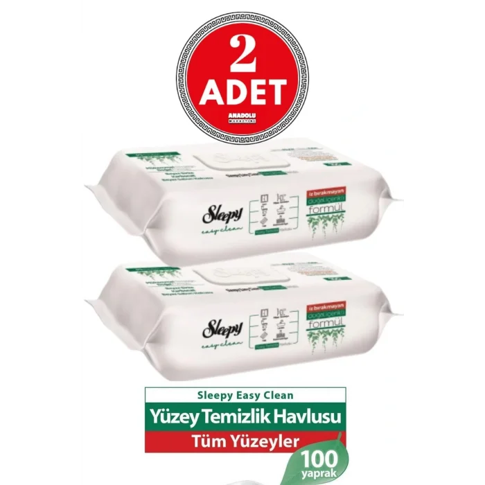 Havlu Easy Clean Yüzey Temizlik Havlusu 100 Lü X 2 Adet