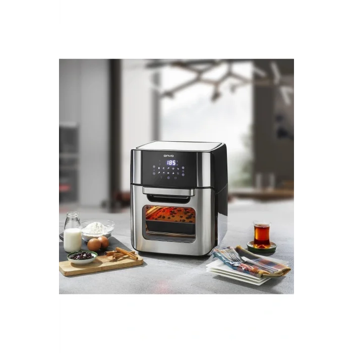 Genel Ürün Ovfry09 Oven Airfryer 12 Litre Multifonksiyonel Sıcak Hava Fritözü & Fırın
