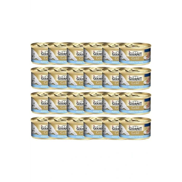 Genel Ürün Gourmet Gold Kıyılmış Ton Balıklı Kedi Konservesi 85 gr x 24 Adet