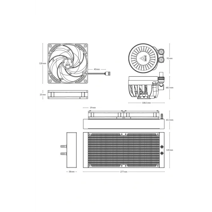 Genel Ürün Liquid Freezer III 240 Multi Compatible All-in-One CPU Water Cooler