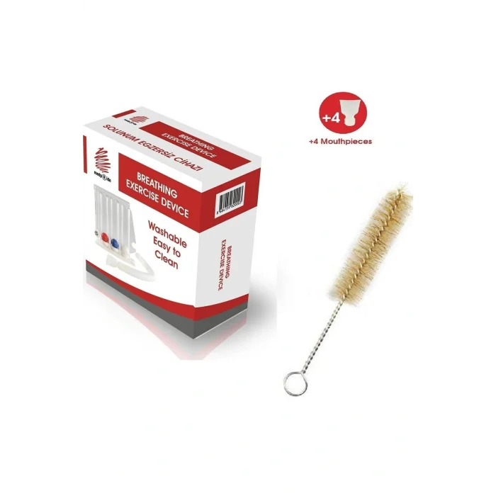 Genel Ürün Kutulu Triflo Solunum Egzersiz Cihazı - Yıkama Fırçaşı Hediyeli - 4 Adet Yedek Ağızlıklı