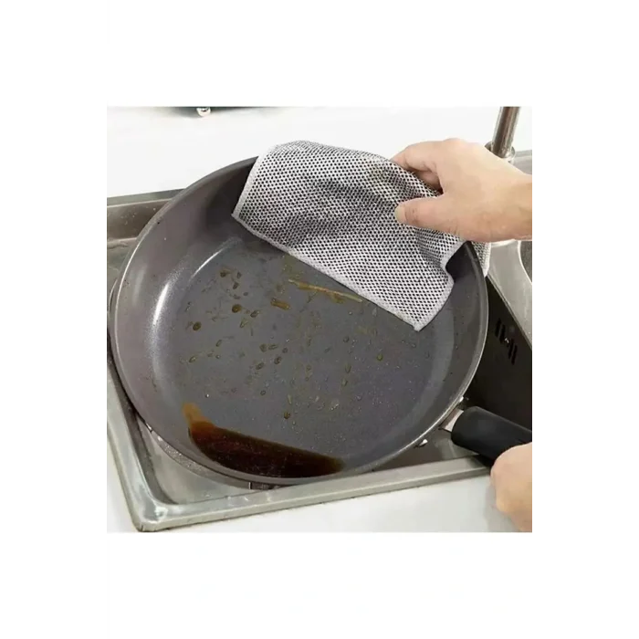 Genel Ürün 5 Adet 20x20 Inox Tel Bez Zor Kir Bezi, Inox Telli Bulaşık Bezi, Mutfak Banyo Bezi