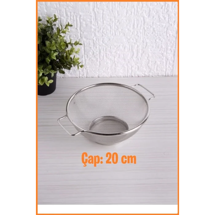 Genel Ürün Kulplu Süzgeç, Paslanmaz Çelik 20 cm Çap
