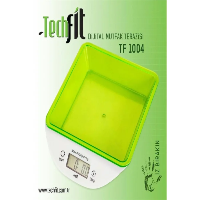 Genel Ürün Techfit Tf-1004 Hazneli Dijital Mutfak Terazisi