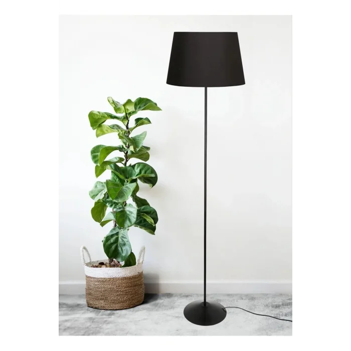 Lamba Metal Klasik Tek Ayaklı Lambader Siyah 7401