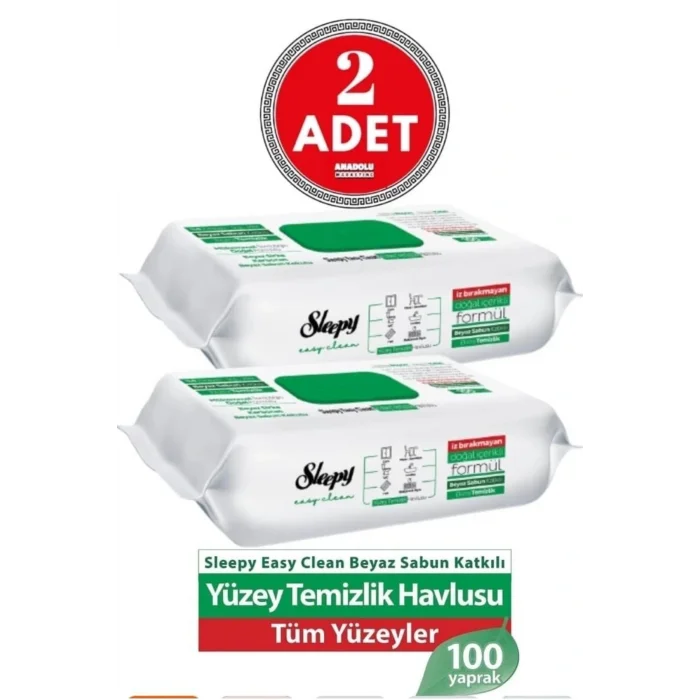 Havlu Easy Clean 100’lü Yüzey Temizlik Havlusu 2’li