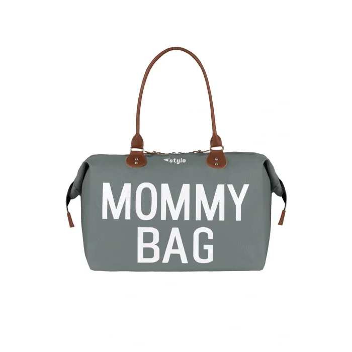 Genel Ürün Omuz Çantası Mommy Bag Usa Anne Bebek Bakım Ve Kadın Çantası-gri Tekstil Gri
