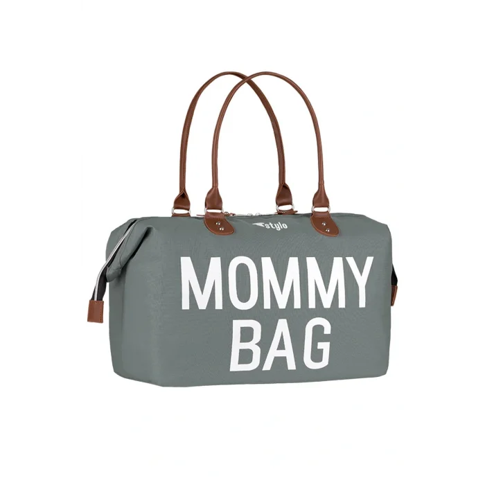 Genel Ürün Omuz Çantası Mommy Bag Usa Anne Bebek Bakım Ve Kadın Çantası-gri Tekstil Gri