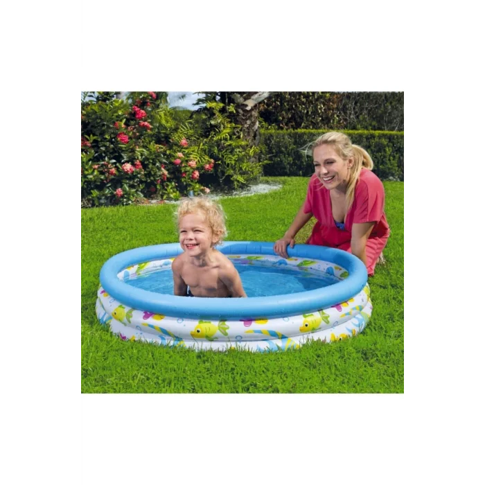 Genel Ürün Desenli Çocuk Havuzu 3 Bölmeli 51008 102 Cm