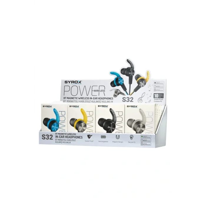 Genel Ürün B-s32 Kablosuz Kulaklık Terlemeye Dayanıklı Bluetooth Kulaklık Siyah