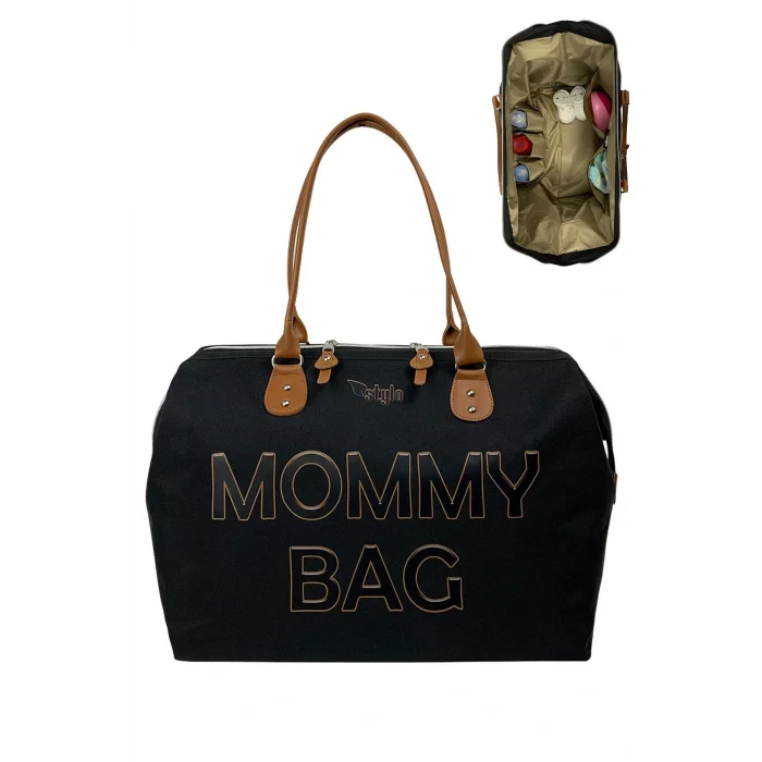 Genel Ürün Mommy Bag 3d Anne Bebek Bakım Çantası - Siyah