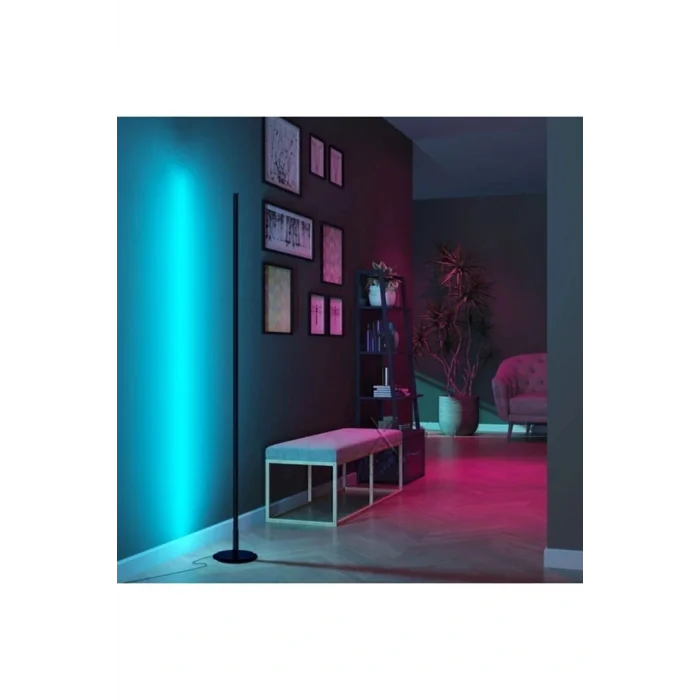 Lamba Dekoratif Minimalist Led Lambader Animasyonlu Kumandalı 256 Renk Köşe Lambası