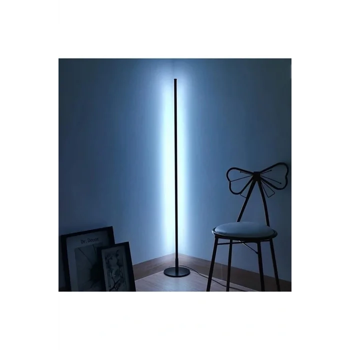 Lamba Dekoratif Minimalist Led Lambader Animasyonlu Kumandalı 256 Renk Köşe Lambası