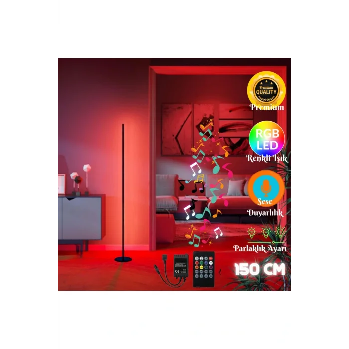 Genel Ürün Voıce Stıck -Sese ve Müziğe Duyarlı - Kumandalı -Oda Aydınlatma Sistemi Full Rgb- Çok Özellik 150 cm