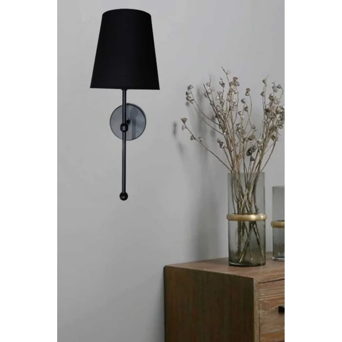 Genel Ürün PARS SİYAH TEKLİ APLİK (SİYAH ABAJURLU)