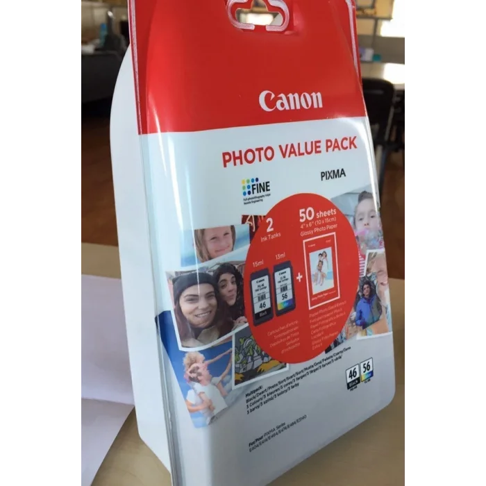 Genel Ürün Pg-46 Cl-56 Multipack 2li Mürekkep Kartuş 50 Adet 10x15