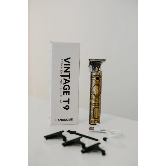 Kol Saati 2 Yıl TEC-  Vintage T9 T-bıçak Ense Sakal Çizim Tıraş Makinesi 3-5 1-2 Saat Yok Saç-Sakal-Vücut Isl