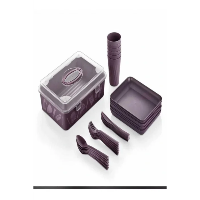 Genel Ürün 6 Kişilik 32 Parça Çantalı Piknik Seti